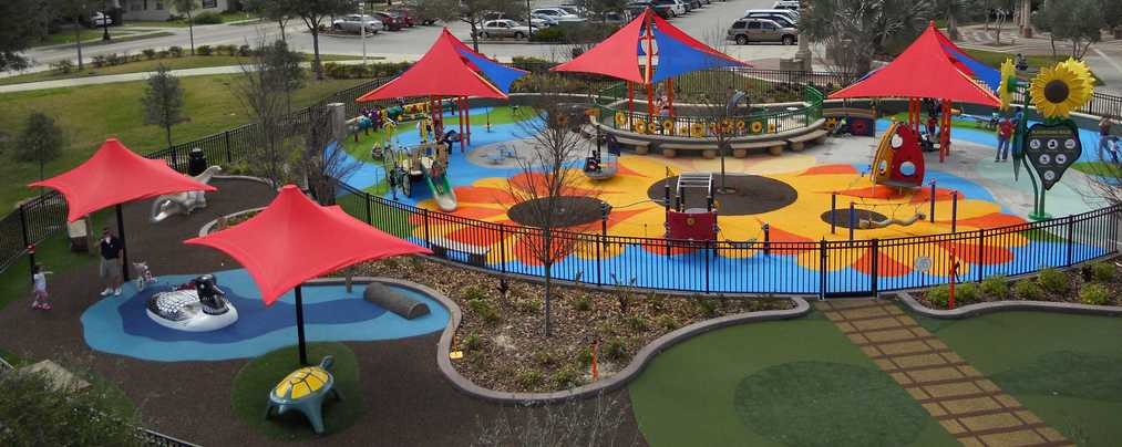 artificial playground grass installation at Sunflower Playground